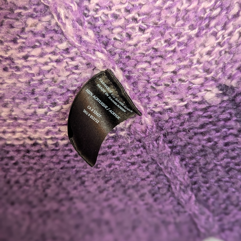 4/$10 ✨ Lily Morgan Purple Ombre Women's Small Sweater‎ - Picture 5 of 7